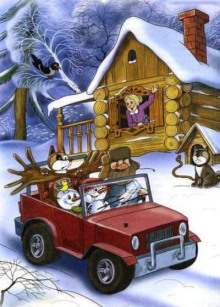 Как снеговички спасали лося